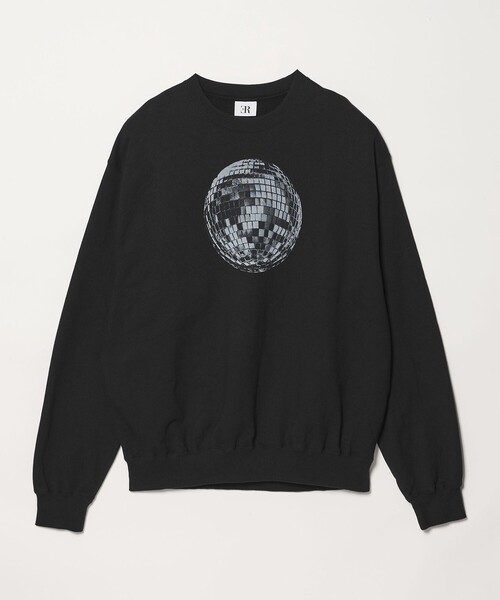 ER(イーアール)の「<ER>ミラーボールプリント クルーネック スウェット(スウェット・レディース・ブラック/オフホワイト・M/S)」の9枚目の写真