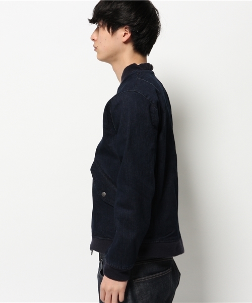 CIAOPANIC TYPY(チャオパニックティピー)の「【ベイビースキンタッチ】パウダー起毛デニムMA-1(ブルゾン・メンズ・インディゴブルー・LARGE/MEDIUM/SMALL)」の2枚目の写真