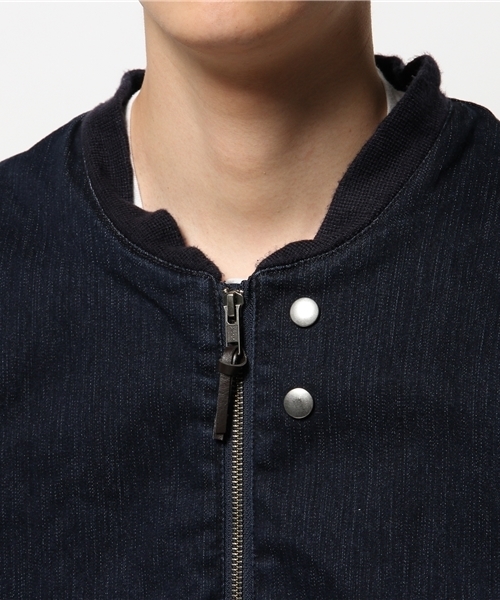 CIAOPANIC TYPY(チャオパニックティピー)の「【ベイビースキンタッチ】パウダー起毛デニムMA-1(ブルゾン・メンズ・インディゴブルー・LARGE/MEDIUM/SMALL)」の5枚目の写真