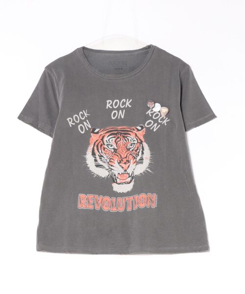 Scrap Book(スクラップブック)の「【Newtone】ROCKON(Tシャツ/カットソー・レディース・ブラック・0)」の1枚目の写真