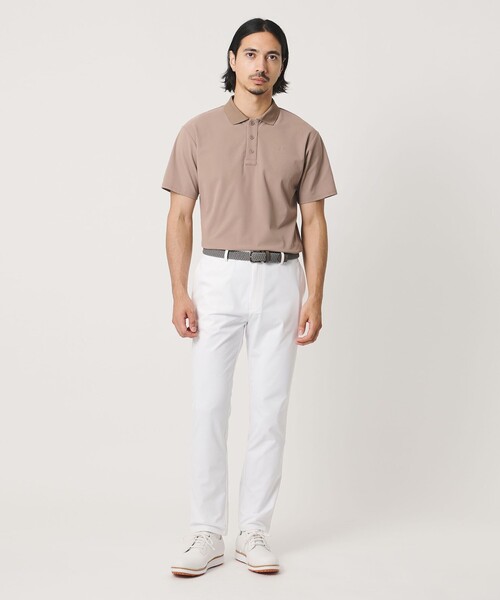 UNITED ARROWS GOLF(ユナイテッドアローズゴルフ)の「メンズ メッシュ ポロシャツ UV 吸水速乾 通気性(ポロシャツ・メンズ・ベージュ/ネイビー・M/L/XL)」の5枚目の写真