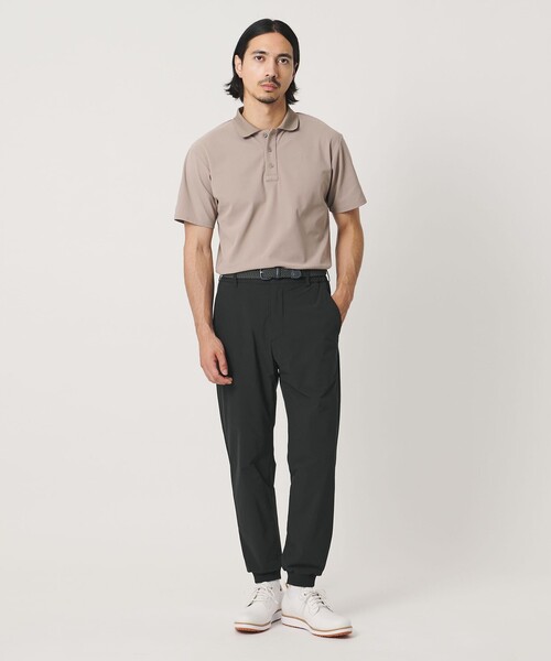 UNITED ARROWS GOLF(ユナイテッドアローズゴルフ)の「メンズ メッシュ ポロシャツ UV 吸水速乾 通気性(ポロシャツ・メンズ・ベージュ/ネイビー・M/L/XL)」の9枚目の写真