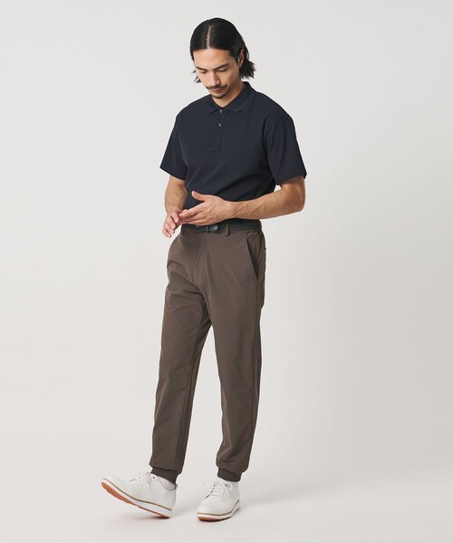 UNITED ARROWS GOLF(ユナイテッドアローズゴルフ)の「メンズ メッシュ ポロシャツ UV 吸水速乾 通気性(ポロシャツ・メンズ・ベージュ/ネイビー・M/L/XL)」の12枚目の写真