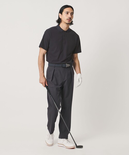 UNITED ARROWS GOLF(ユナイテッドアローズゴルフ)の「メンズ メッシュ ポロシャツ UV 吸水速乾 通気性(ポロシャツ・メンズ・ベージュ/ネイビー・M/L/XL)」の13枚目の写真