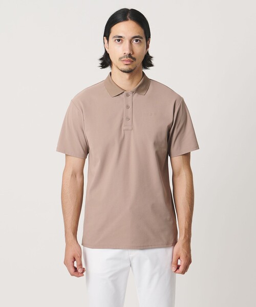 UNITED ARROWS GOLF(ユナイテッドアローズゴルフ)の「メンズ メッシュ ポロシャツ UV 吸水速乾 通気性(ポロシャツ・メンズ・ベージュ/ネイビー・M/L/XL)」の15枚目の写真