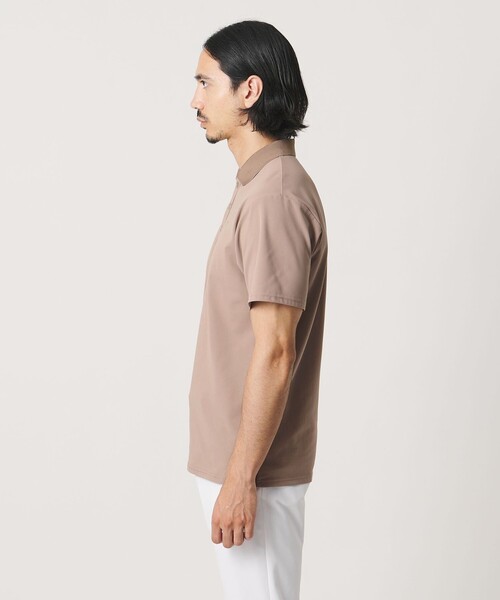 UNITED ARROWS GOLF(ユナイテッドアローズゴルフ)の「メンズ メッシュ ポロシャツ UV 吸水速乾 通気性(ポロシャツ・メンズ・ベージュ/ネイビー・M/L/XL)」の16枚目の写真