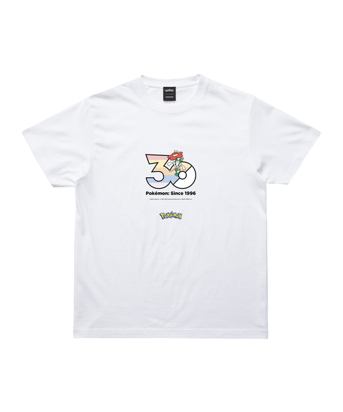 ZOZOSPOT(ゾゾスポット)の「Pokemon 30th Anniversary 1025 T-shirt 「フラエッテ(あかいはな)」(Tシャツ/カットソー・レディース・ホワイト・SMALL/MEDIUM/LARGE/X-LARGE/XX-LARGE/XXX-LARGE/100cm/110cm/120cm/130cm/140cm/150cm/160cm)」の1枚目の写真