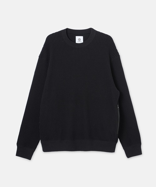 SEAGREEN(シーグリーン)の「SEAGREEN(シーグリーン) ONI WAFFLE PULLOVER オニワッフルプルオーバー(Tシャツ/カットソー・メンズ・グレイッシュベージュ・2/3/4)」の3枚目の写真