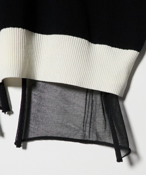 sulvam(サルバム)の「<sulvam> LAYERED PO/ニット(ニット/セーター・メンズ・ホワイト/ブラック・M/L)」の5枚目の写真