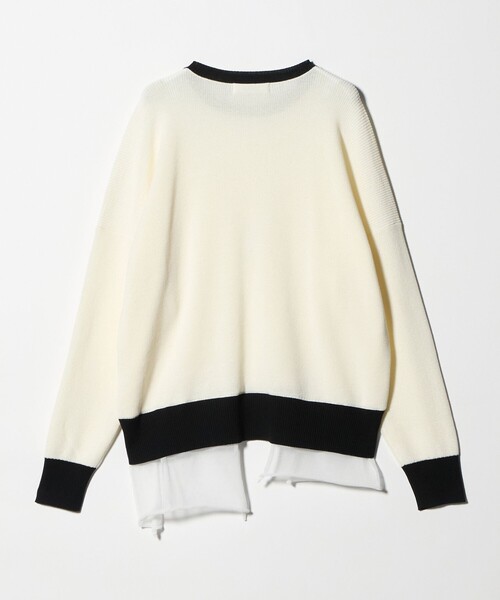 sulvam(サルバム)の「<sulvam> LAYERED PO/ニット(ニット/セーター・メンズ・ホワイト/ブラック・M/L)」の7枚目の写真