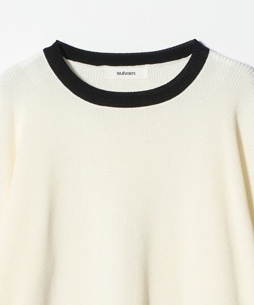 sulvam(サルバム)の「<sulvam> LAYERED PO/ニット(ニット/セーター・メンズ・ホワイト/ブラック・M/L)」の9枚目の写真