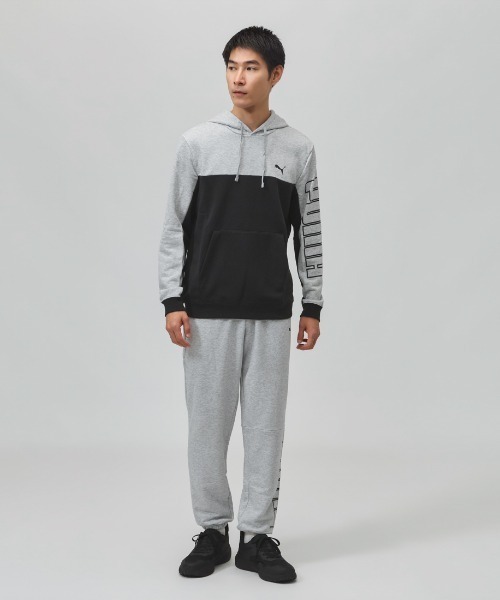 PUMA（プーマ）の「プーマ PUMA ESS スウェットフーディー TR（パーカー・メンズ・ブラック/ブラック×ホワイト/グレー・L/LL/3L/S/M）」の5枚目の写真
