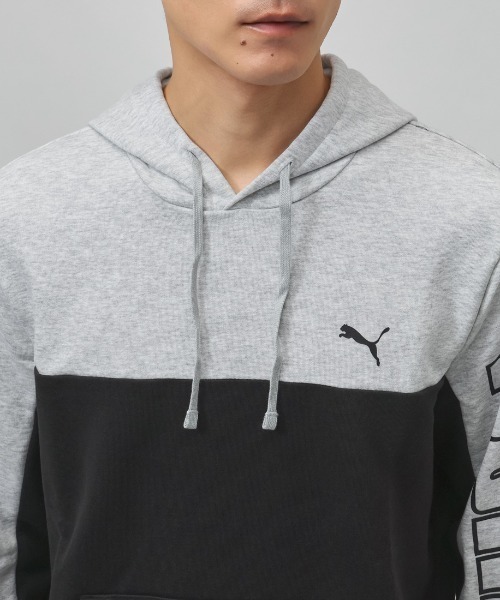 PUMA（プーマ）の「プーマ PUMA ESS スウェットフーディー TR（パーカー・メンズ・ブラック/ブラック×ホワイト/グレー・L/LL/3L/S/M）」の6枚目の写真