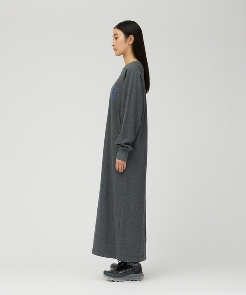 Snow Peak(スノーピーク)の「Snow Peak / Urake Varsity Print Dress 裏毛バーシティプリントワンピース(ワンピース・レディース・ダークブラウン/チャコール/ライトグレー・2/1/3)」の9枚目の写真