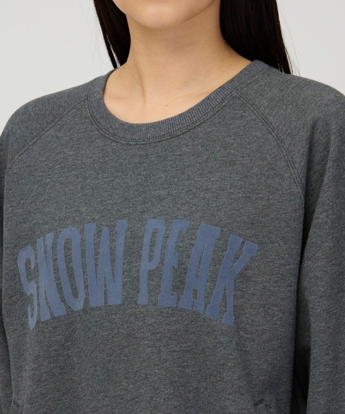 Snow Peak(スノーピーク)の「Snow Peak / Urake Varsity Print Dress 裏毛バーシティプリントワンピース(ワンピース・レディース・ダークブラウン/チャコール/ライトグレー・2/1/3)」の11枚目の写真
