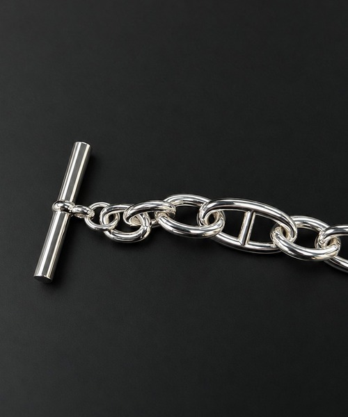 STUDIOUS(ステュディオス)の「【STUDIOUS】FUSION ANCHOR BRACELET(ブレスレット・メンズ・シルバー・FREE)」の4枚目の写真