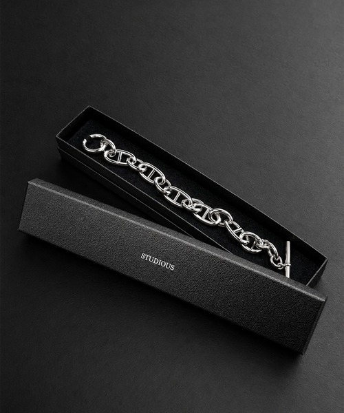 STUDIOUS(ステュディオス)の「【STUDIOUS】FUSION ANCHOR BRACELET(ブレスレット・メンズ・シルバー・FREE)」の5枚目の写真