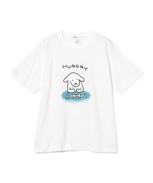 TOKYO CULTUART by BEAMS(トウキョウカルチャートバイビームス)の「matsui / HUNGRY T-Shirt(Tシャツ/カットソー・メンズ・ホワイト/ブラック系その他4・X-LARGE/LARGE/MEDIUM/SMALL)」の1枚目の写真