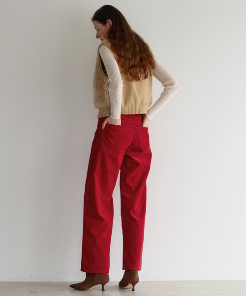 CURRENTAGE(カレンテージ)の「SHAGGY KNIT COMBI ZIP VEST(ベスト・レディース・ベージュ/ブラック・1)」の8枚目の写真