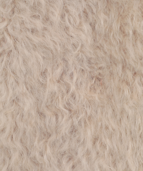 CURRENTAGE(カレンテージ)の「SHAGGY KNIT COMBI ZIP VEST(ベスト・レディース・ベージュ/ブラック・1)」の16枚目の写真