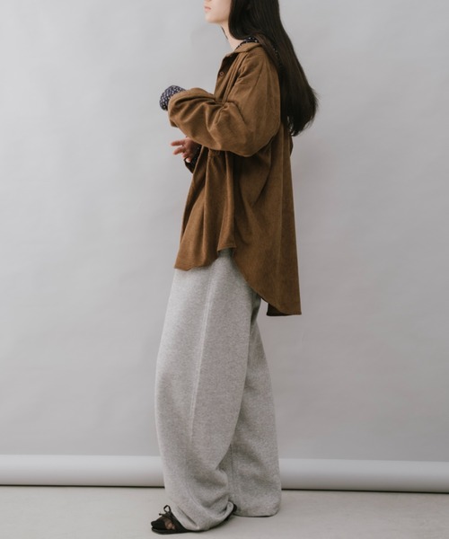 duei(デュイ)の「コーデュロイシャツ(シャツ/ブラウス・レディース・アイボリー/ブラウン・FREE)」の18枚目の写真