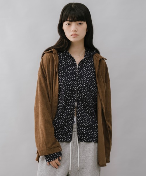 duei(デュイ)の「コーデュロイシャツ(シャツ/ブラウス・レディース・アイボリー/ブラウン・FREE)」の20枚目の写真