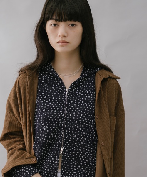 duei(デュイ)の「コーデュロイシャツ(シャツ/ブラウス・レディース・アイボリー/ブラウン・FREE)」の21枚目の写真