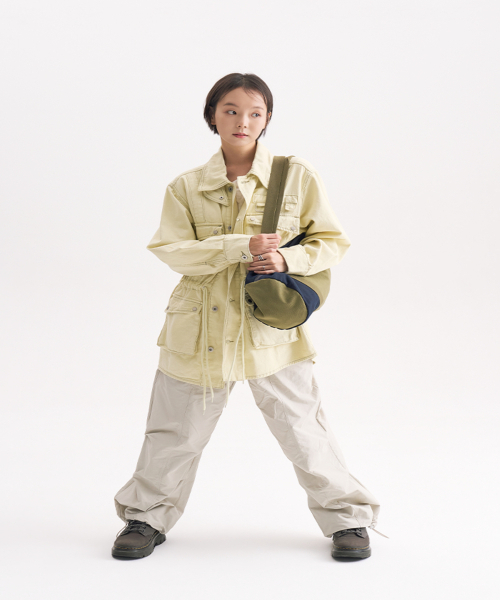 HEISAN(ハイサン)の「デイリーパラシュートパンツ ディープネイビー(スウェットパンツ・レディース・その他・FREE)」の6枚目の写真