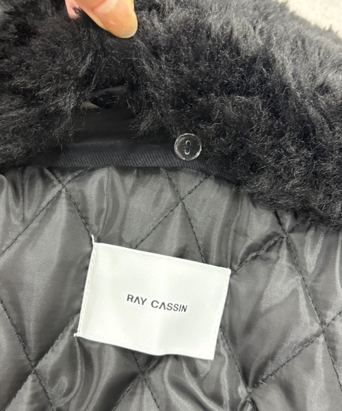 RAY CASSIN(レイカズン)の「【ボア取り外し可能】ボア襟ツイルブルゾン(ブルゾン・レディース・ブラウン/ブラック/カーキ・FREE)」の10枚目の写真