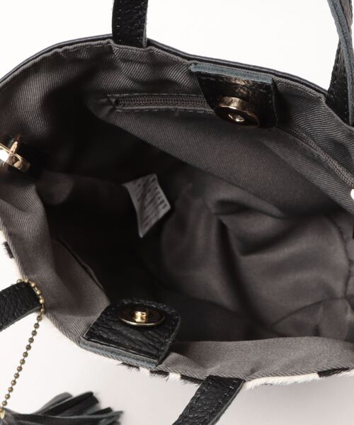 COOCO（クーコ）の「【SB】【cooco】ﾎｰｽﾍｱxｼｭﾘﾝｸﾚｻﾞｰﾊﾞｹﾂ型ﾐﾆ2WAYﾄｰﾄﾊﾞｯｸﾞ（トートバッグ・レディース・レオパード/アニマル・FREE）」の5枚目の写真