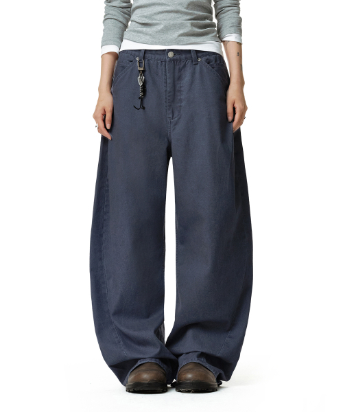 DECET WOMEN（デケット ウーマン）の「Cinchback バレルワイドパンツ DCWPT022NAVY（その他パンツ・レディース・その他・SMALL/MEDIUM/LARGE/X-SMALL）」の3枚目の写真