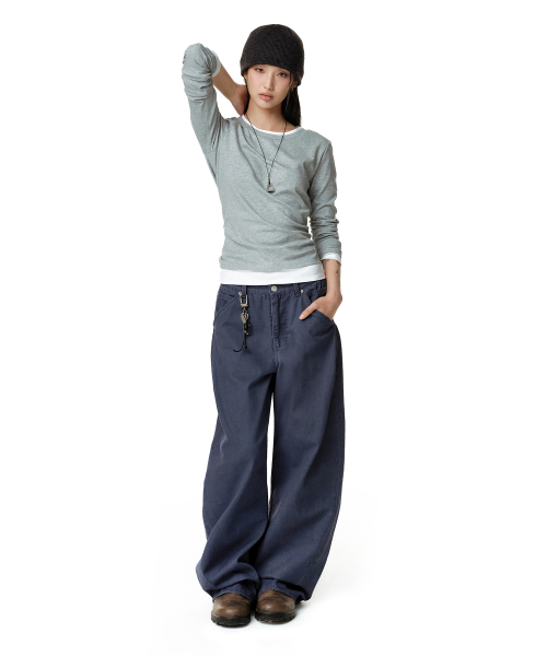 DECET WOMEN（デケット ウーマン）の「Cinchback バレルワイドパンツ DCWPT022NAVY（その他パンツ・レディース・その他・SMALL/MEDIUM/LARGE/X-SMALL）」の6枚目の写真