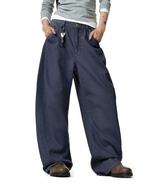DECET WOMEN（デケット ウーマン）の「Cinchback バレルワイドパンツ DCWPT022NAVY（その他パンツ・レディース・その他・SMALL/MEDIUM/LARGE/X-SMALL）」の9枚目の写真