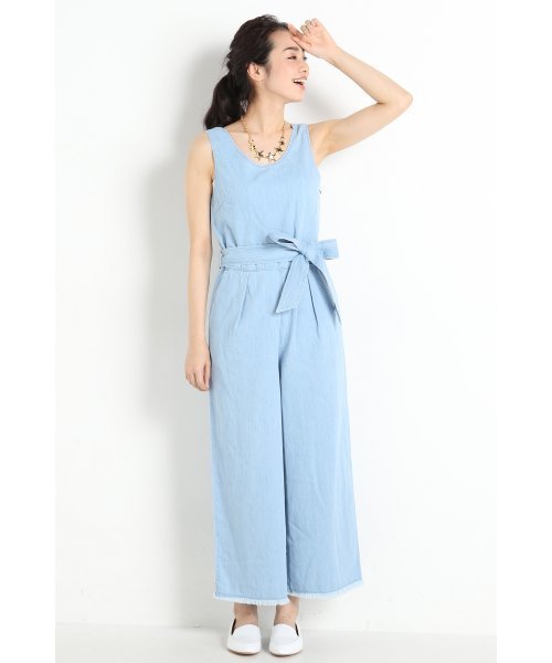 Spick & Span（スピックアンドスパン）の「FADE DENIM サロペット◆（サロペット/オーバーオール・レディース・サックスブルー/ネイビー・36/38）」の14枚目の写真