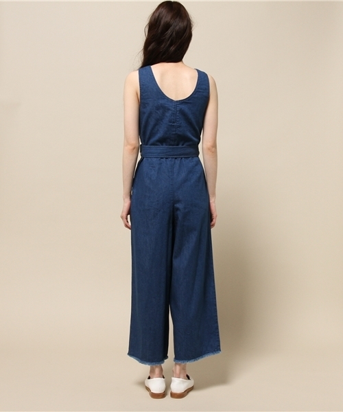 Spick & Span（スピックアンドスパン）の「FADE DENIM サロペット◆（サロペット/オーバーオール・レディース・サックスブルー/ネイビー・36/38）」の5枚目の写真