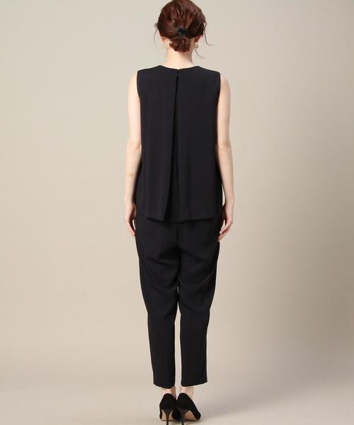 BEAUTY&YOUTH UNITED ARROWS（ビューティーアンドユースユナイテッドアローズ）の「BY レイヤードノースリーブオールインワン◆（つなぎ/オールインワン・レディース・オリーブ/ネイビー・MEDIUM/SMALL）」の3枚目の写真