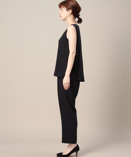BEAUTY&YOUTH UNITED ARROWS（ビューティーアンドユースユナイテッドアローズ）の「BY レイヤードノースリーブオールインワン◆（つなぎ/オールインワン・レディース・オリーブ/ネイビー・MEDIUM/SMALL）」の5枚目の写真
