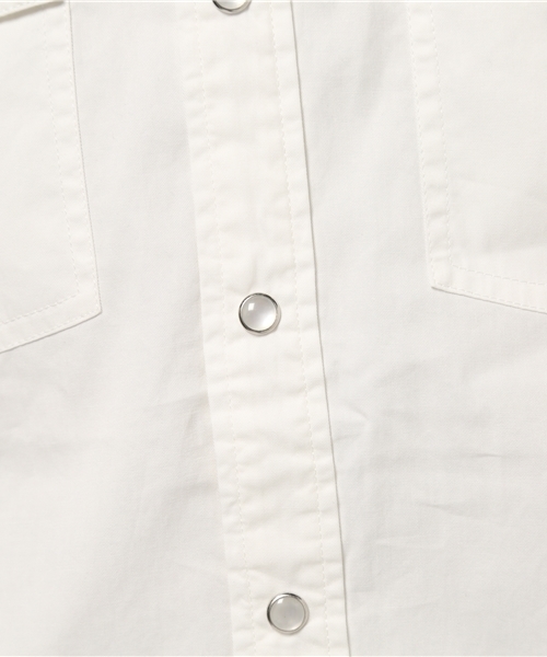 VENCEEXCHANGE(ヴァンスエクスチェンジ)の「ツイルオルテガプリント5分シャツ(シャツ/ブラウス・メンズ・ブラック/オフホワイト/ダークグリーン・LARGE/MEDIUM)」の9枚目の写真