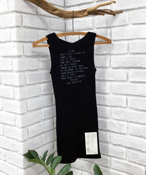 OLD BETTY'S（オールドベティーズ）の「ALOHA Cotton Rib Tank Top/コットンリブタンクトップ（タンクトップ・レディース・オフホワイト/キナリ/ベージュ/サンドベージュ/ボルドー/ネイビー/ラベンダー/アイボリー/ブラック/グレイッシュベージュ/レッド・FREE）」の9枚目の写真