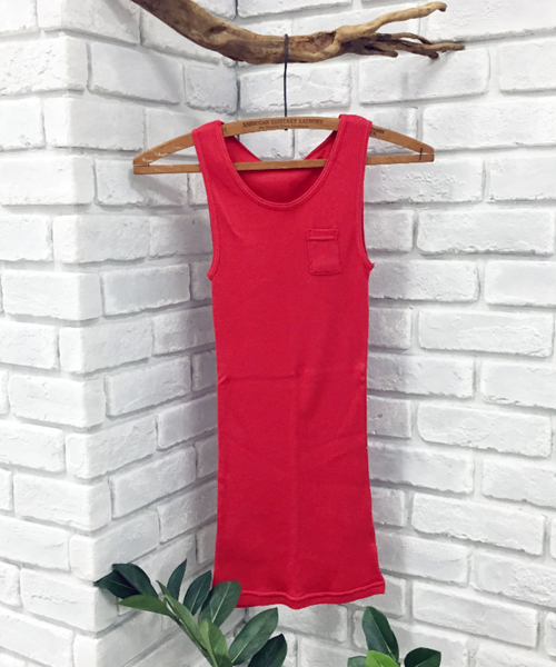 OLD BETTY'S（オールドベティーズ）の「ALOHA Cotton Rib Tank Top/コットンリブタンクトップ（タンクトップ・レディース・オフホワイト/キナリ/ベージュ/サンドベージュ/ボルドー/ネイビー/ラベンダー/アイボリー/ブラック/グレイッシュベージュ/レッド・FREE）」の10枚目の写真