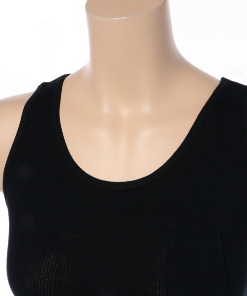 OLD BETTY'S（オールドベティーズ）の「ALOHA Cotton Rib Tank Top/コットンリブタンクトップ（タンクトップ・レディース・オフホワイト/キナリ/ベージュ/サンドベージュ/ボルドー/ネイビー/ラベンダー/アイボリー/ブラック/グレイッシュベージュ/レッド・FREE）」の18枚目の写真