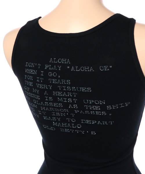 OLD BETTY'S（オールドベティーズ）の「ALOHA Cotton Rib Tank Top/コットンリブタンクトップ（タンクトップ・レディース・オフホワイト/キナリ/ベージュ/サンドベージュ/ボルドー/ネイビー/ラベンダー/アイボリー/ブラック/グレイッシュベージュ/レッド・FREE）」の14枚目の写真