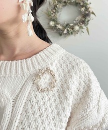 ユーカリリースブローチ