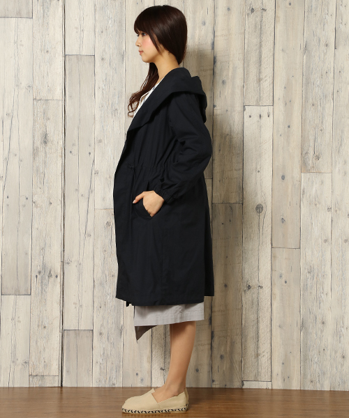 LBC（エルビーシー）の「着流しモッズコート（モッズコート・レディース・ブルー系その他/ベージュ/ライトグレー・M/L/LARGE/MEDIUM）」の12枚目の写真