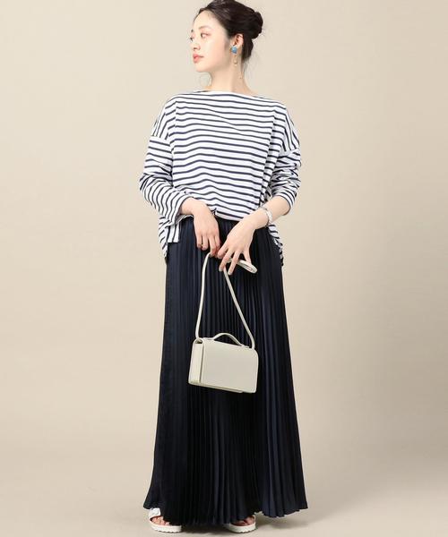 BEAUTY&YOUTH UNITED ARROWS（ビューティーアンドユースユナイテッドアローズ）の「＜ORCIVAL＞ワイドボーダーロングスリーブプルオーバー（Tシャツ/カットソー・レディース・ホワイト/レッド/ネイビー・FREE）」の7枚目の写真