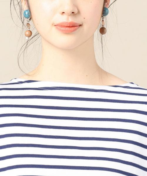 BEAUTY&YOUTH UNITED ARROWS（ビューティーアンドユースユナイテッドアローズ）の「＜ORCIVAL＞ワイドボーダーロングスリーブプルオーバー（Tシャツ/カットソー・レディース・ホワイト/レッド/ネイビー・FREE）」の8枚目の写真