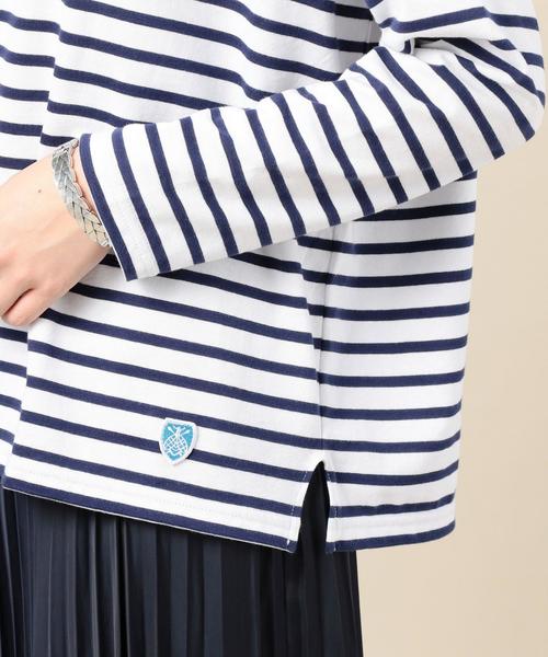 BEAUTY&YOUTH UNITED ARROWS（ビューティーアンドユースユナイテッドアローズ）の「＜ORCIVAL＞ワイドボーダーロングスリーブプルオーバー（Tシャツ/カットソー・レディース・ホワイト/レッド/ネイビー・FREE）」の9枚目の写真