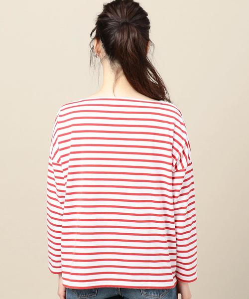 BEAUTY&YOUTH UNITED ARROWS（ビューティーアンドユースユナイテッドアローズ）の「＜ORCIVAL＞ワイドボーダーロングスリーブプルオーバー（Tシャツ/カットソー・レディース・ホワイト/レッド/ネイビー・FREE）」の11枚目の写真