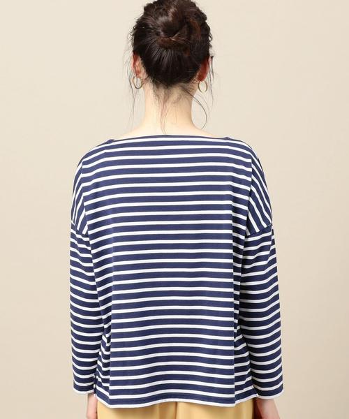 BEAUTY&YOUTH UNITED ARROWS（ビューティーアンドユースユナイテッドアローズ）の「＜ORCIVAL＞ワイドボーダーロングスリーブプルオーバー（Tシャツ/カットソー・レディース・ホワイト/レッド/ネイビー・FREE）」の13枚目の写真