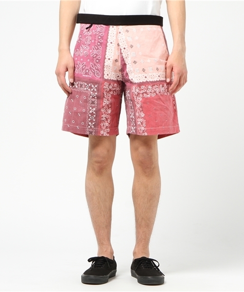 GREEN BOWL(グリーンボウル)の「GREENBOWL Bandana Pattern Easy Short Pants/グリーンボウルバンダナパターンイージーショートパンツ(その他パンツ・メンズ・イエロー/レッド・38/36)」の5枚目の写真